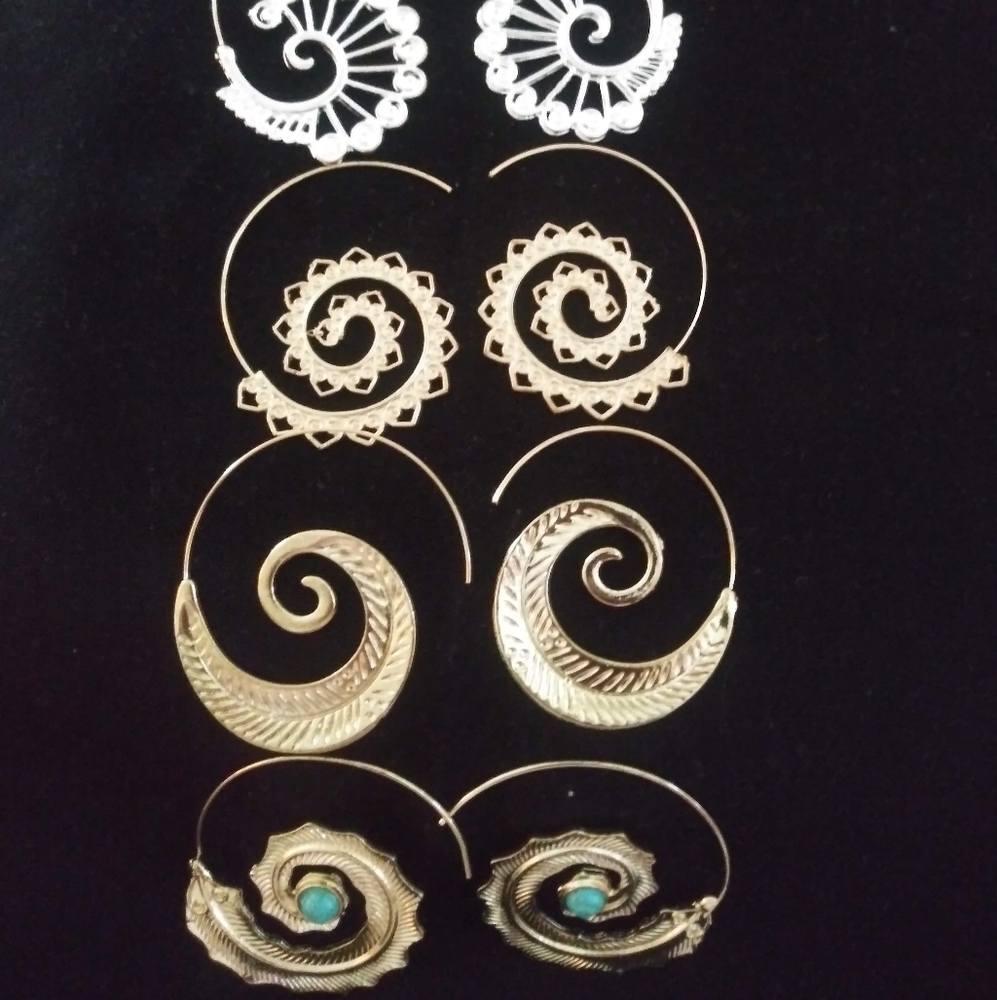 5 pairs unique earrings